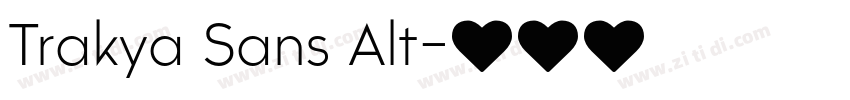 Trakya Sans Alt字体转换 Trakya Sans Alt字体转换
